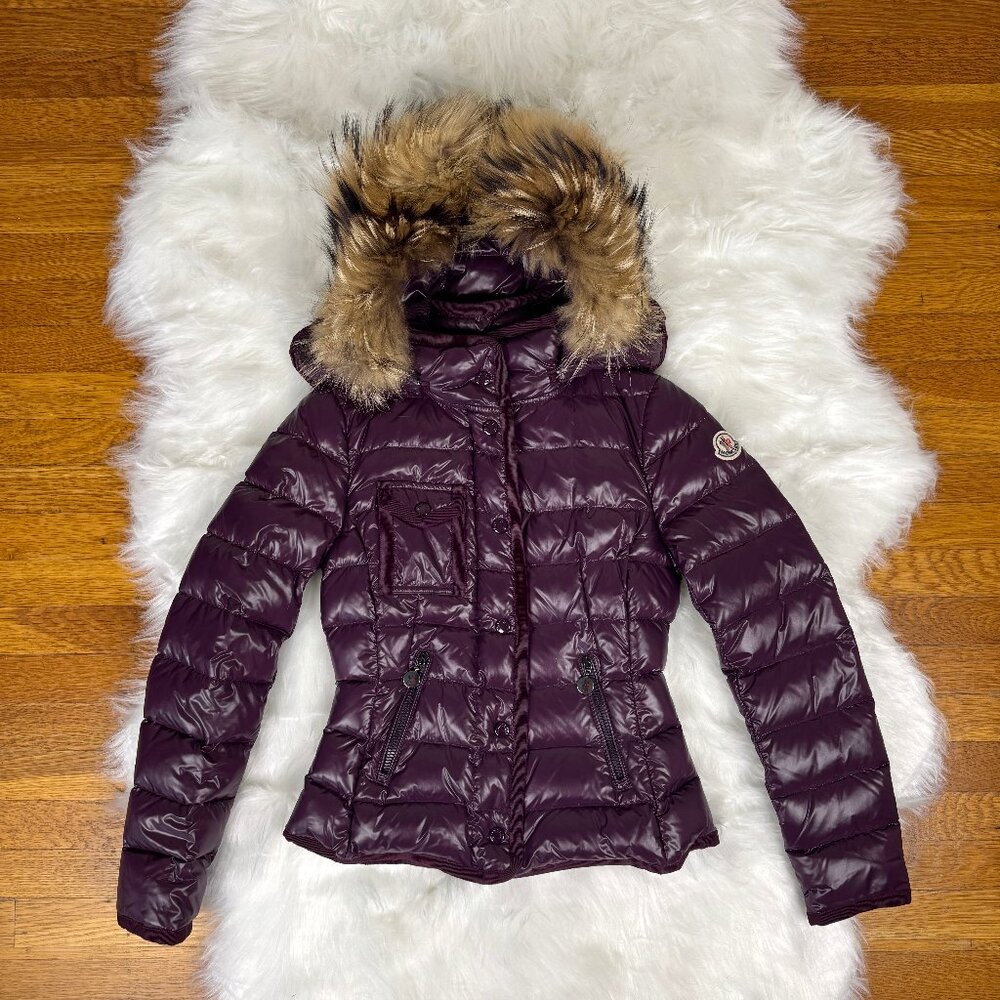 MONCLER Armoise Puffer Jacket - Detachable Real Fur Hood - Size 00 ~ XS